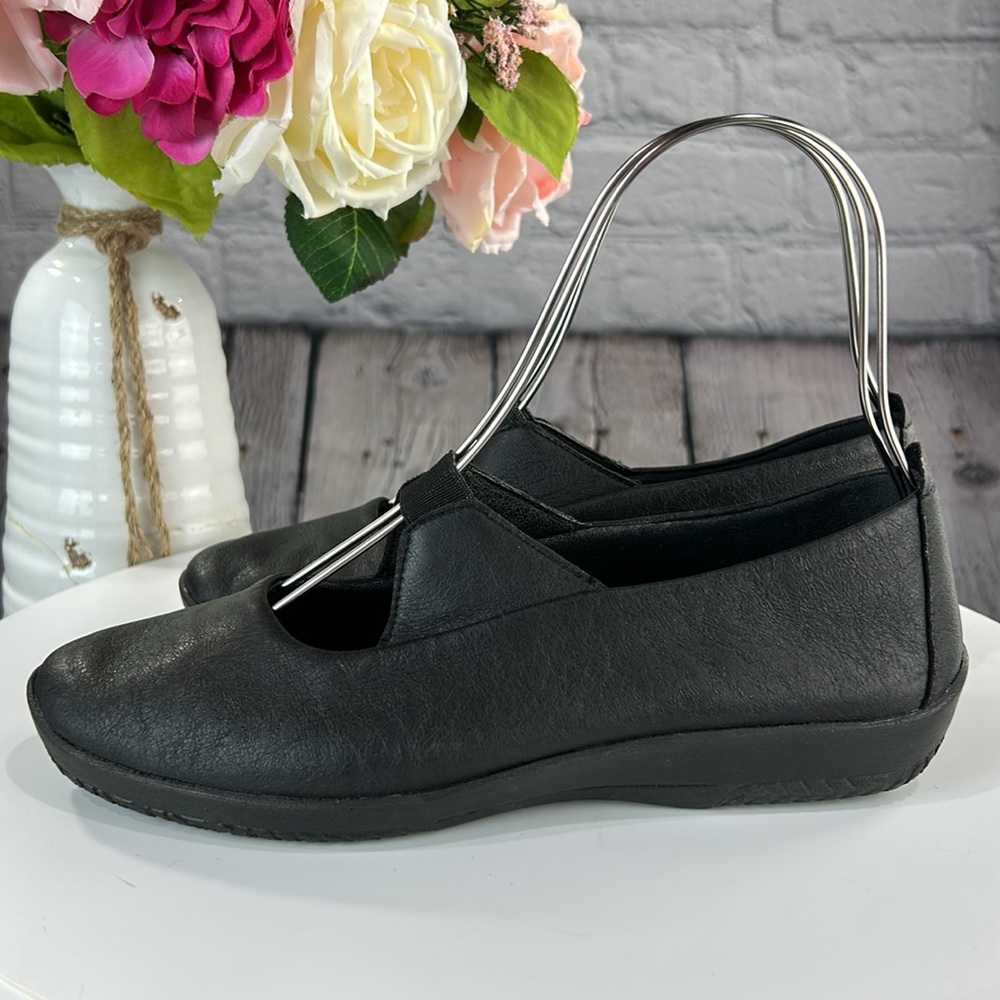 A’RCIPEDICO ITATIAIA Made in PORTUGAL Black Lightweight Slip On Mary Jane Flats - Picture 3 of 17